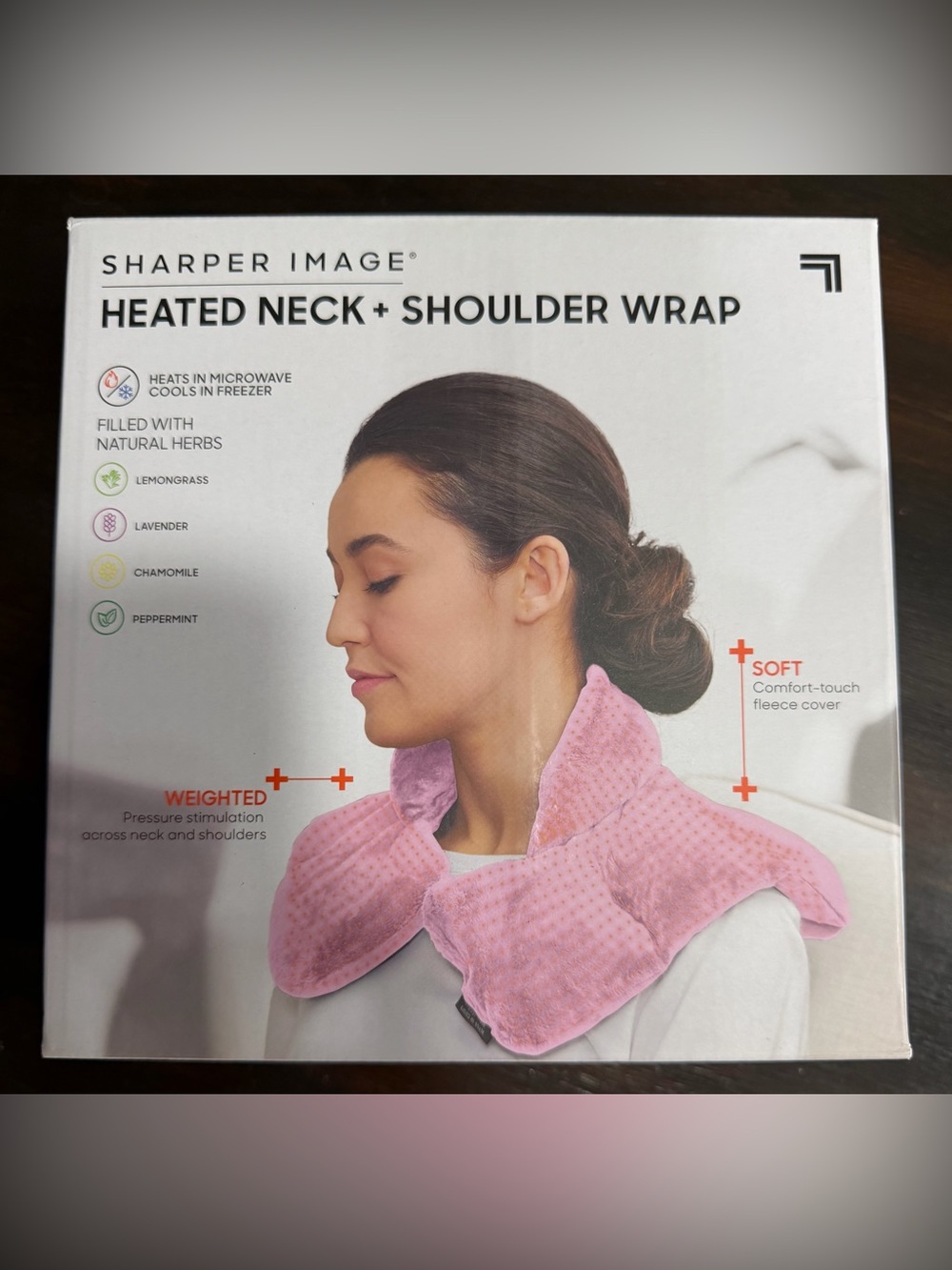 NEW in BOX Sharper Image Heated Neck & Shoulder Wrap
